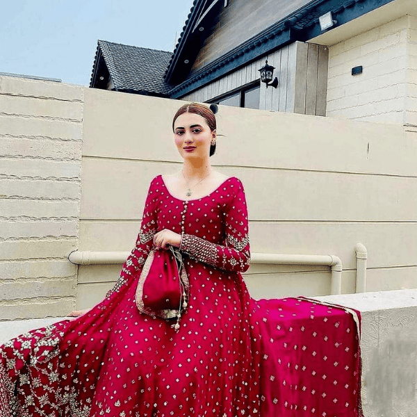 Anarkali Three Piece